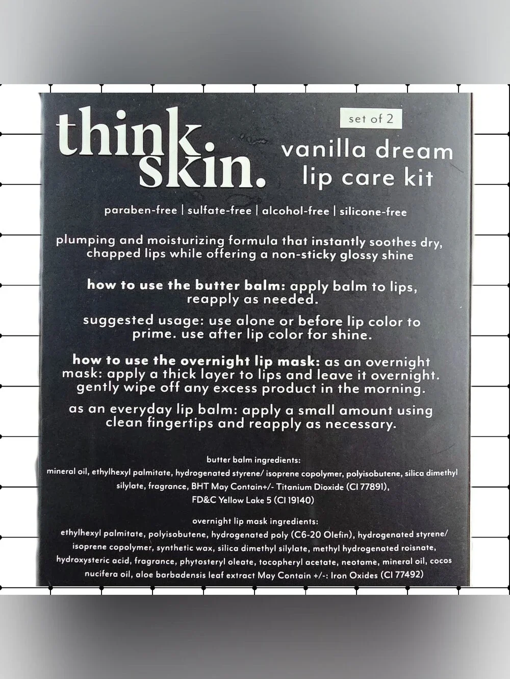 ✨️ think.skin. - Vanilla Dream Lip Care Kit